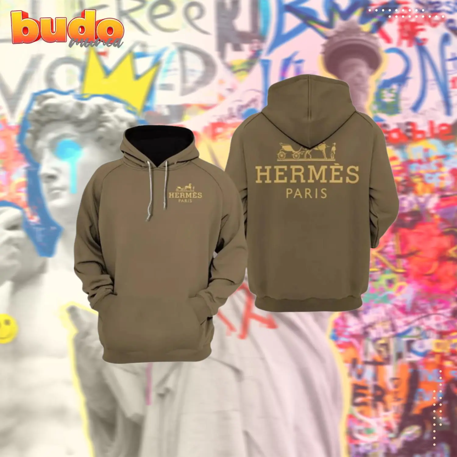 Hermes luxury unisex hoodie luxury brand outfit for men women - hot new